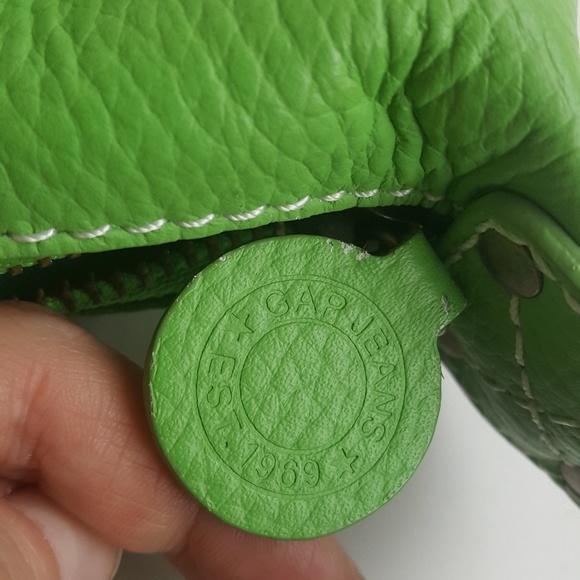 Gap green leather bag. - Picture 4 of 6